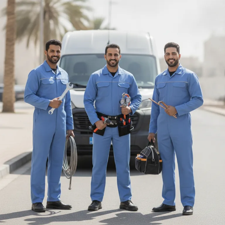 فني مضخات حرارية فريق في مردف